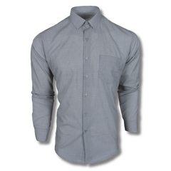 Gray Micro Checks Casual Shirt for Men