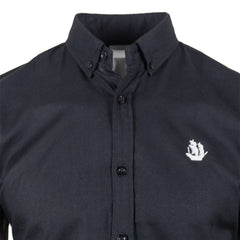 Jet Black Oxford Shirt for Men