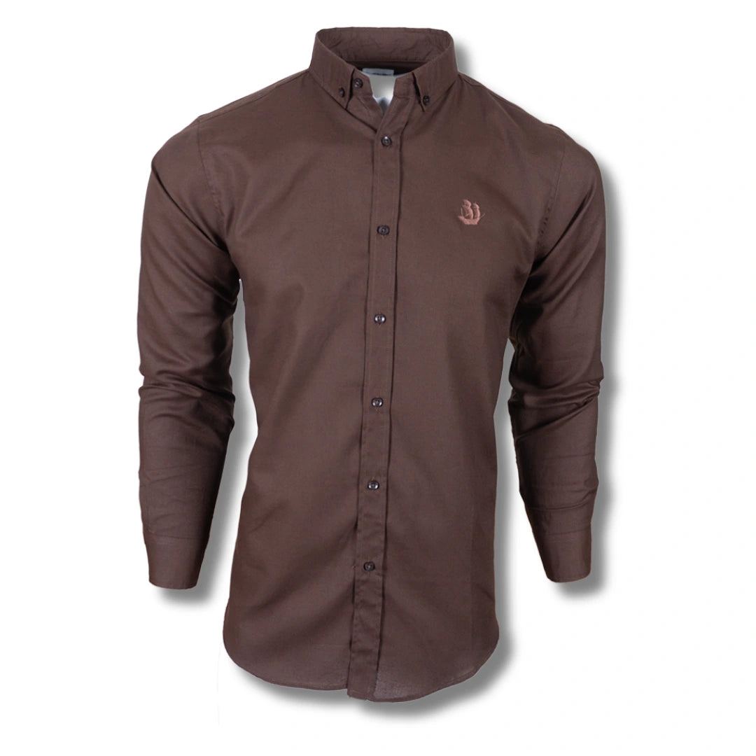 Chocolate Brown Oxford Shirt