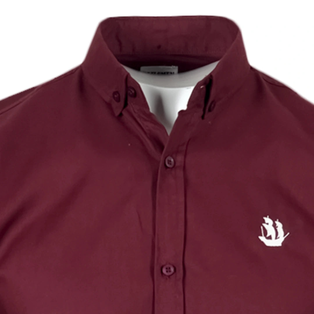 Maroon Oxford Shirt for Men