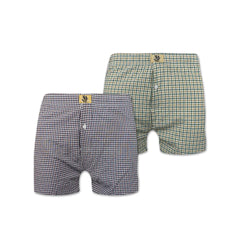 Boxer Shorts - Green & Brown - 2 Pack