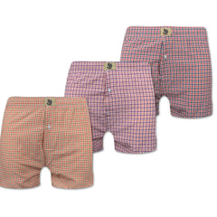 Boxer Shorts - Orange, Pink & Red - 3 Pack