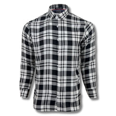 Black & White Contrast Checkered Shirt