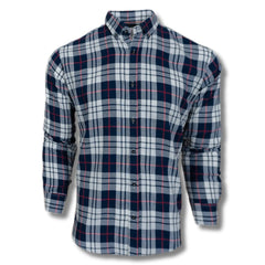 French Navy & Red Checkered Shirt