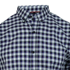 Purple and White Checkered Casual Shirt