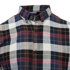 Maroon & Blue Checkered Shirt for Men