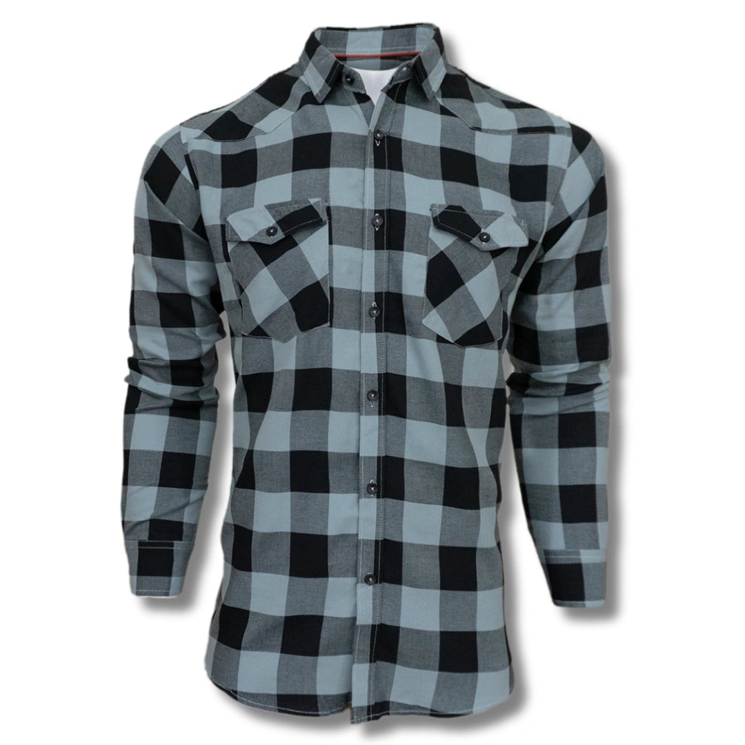 Sea-green & Black Cascade Casual Shirt