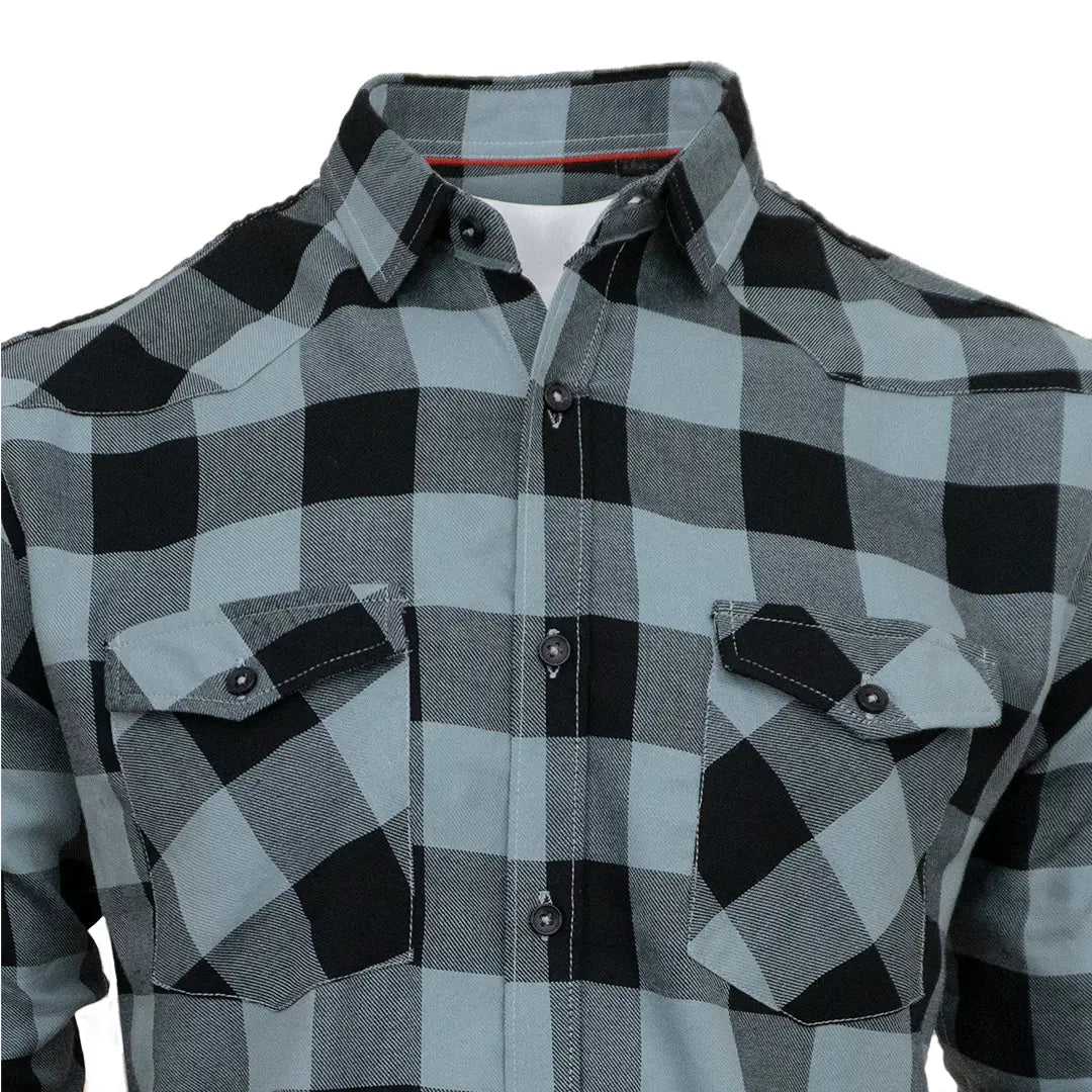 Sea-green & Black Cascade Casual Shirt