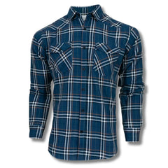 Blue Multicolor Contrast Checkered Shirt