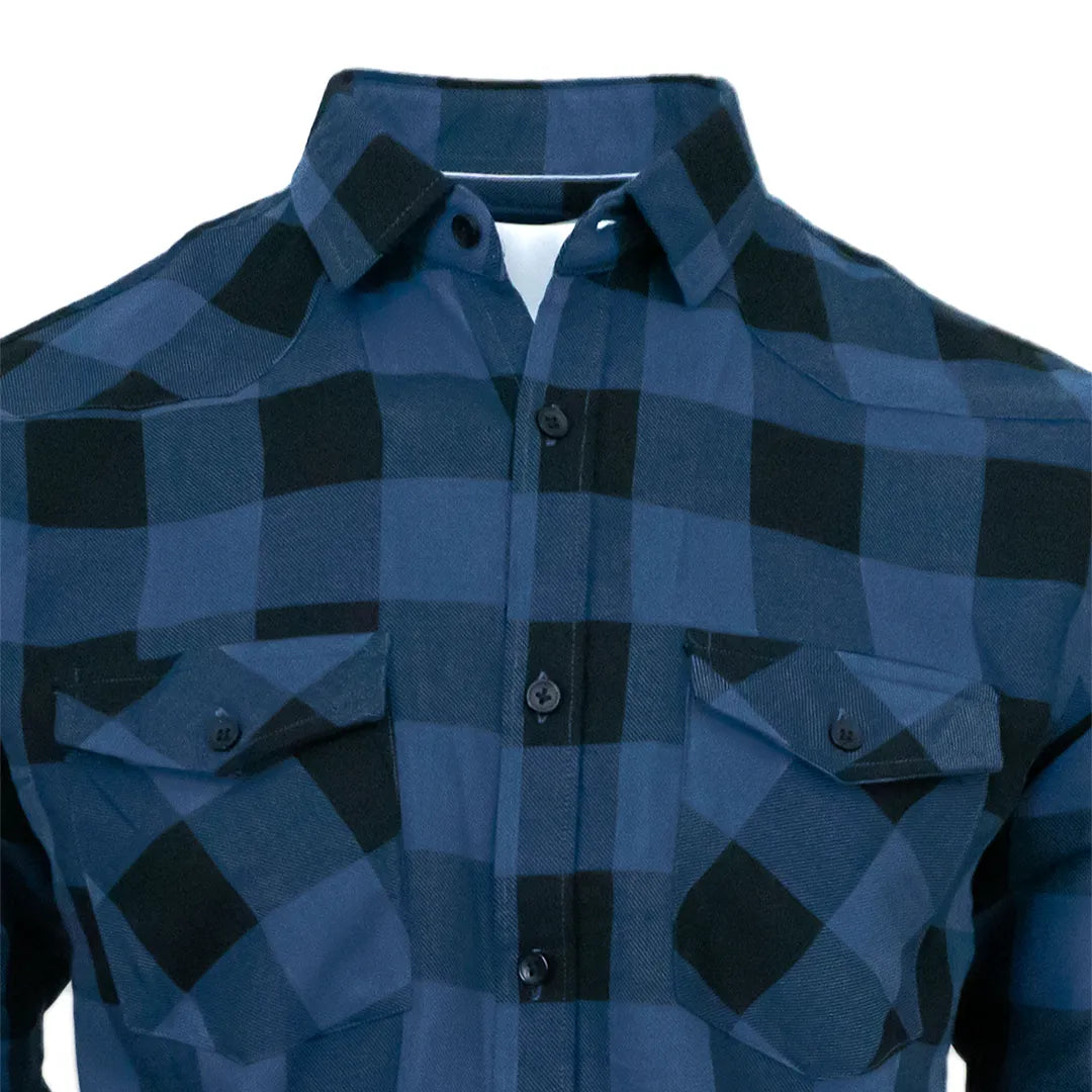 Blue and Black Cascade Casual Shirt