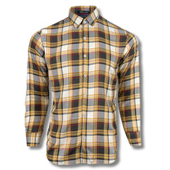 Checkered Yellow Contrast Casual Shirt