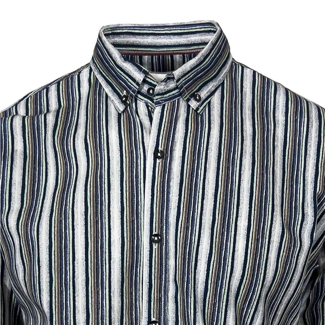 Artistic Multicolor Striped Shirt