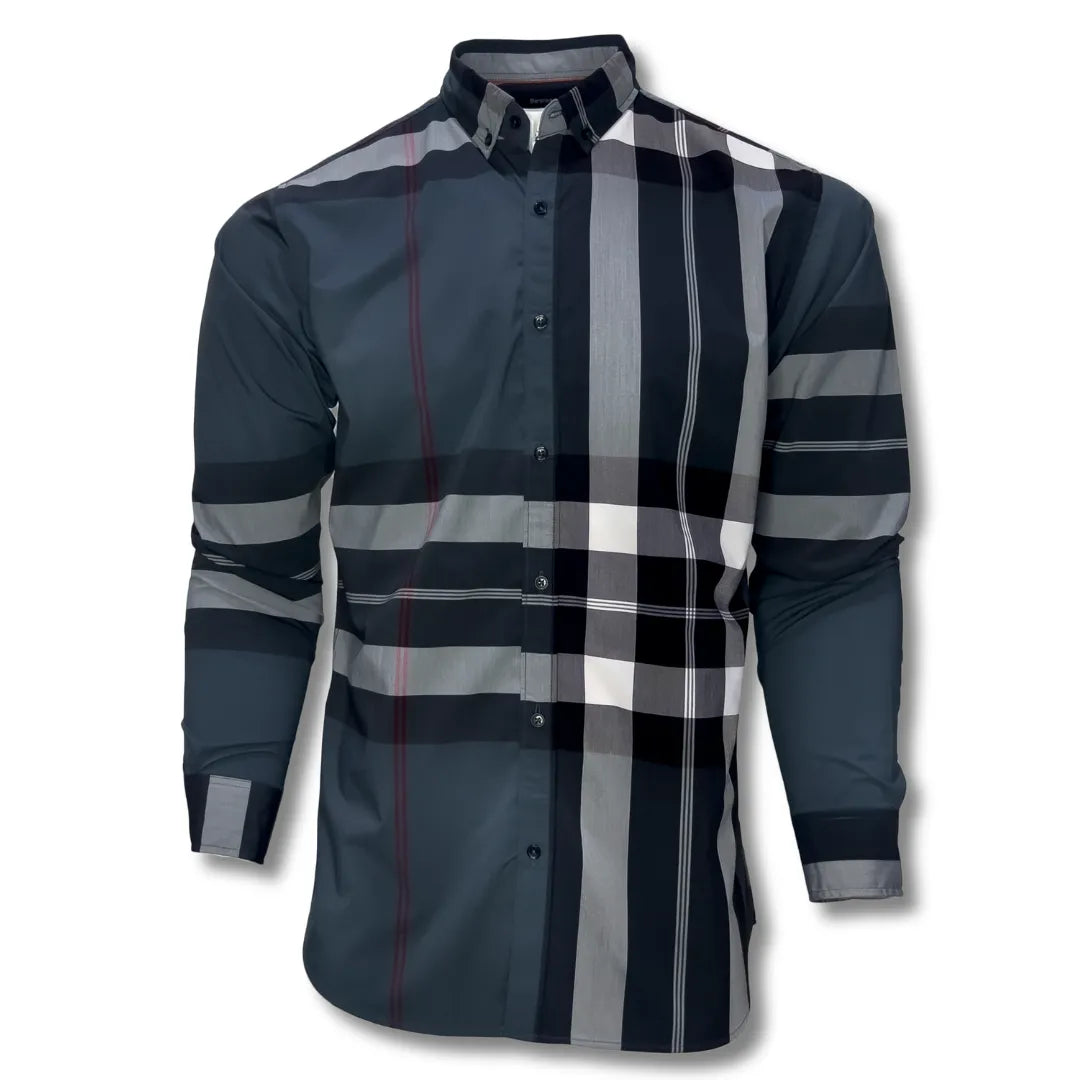 Multicolor Contrast Casual Shirt