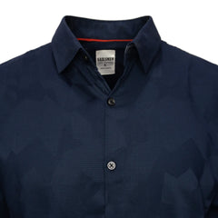 Dark Navy Blue Patterned Shirt