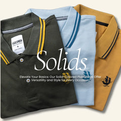 Solid Colored Polos for Men