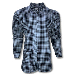 Sky Blue Casual Checkered Shirt