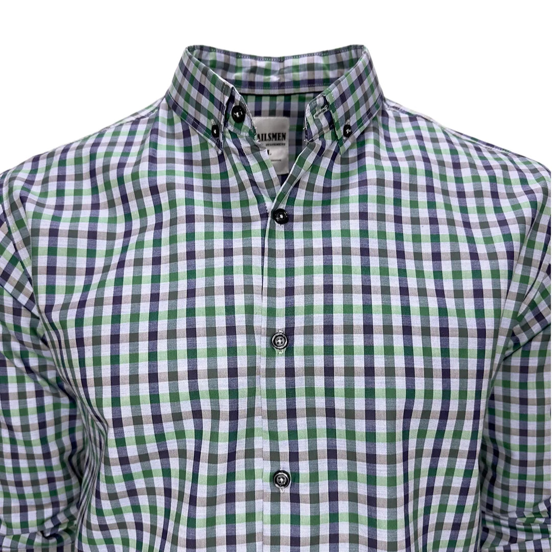 Blue and Green Checkered Shirt