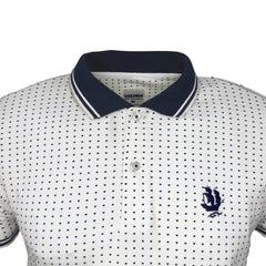 White Polka Dots Polo Shirt